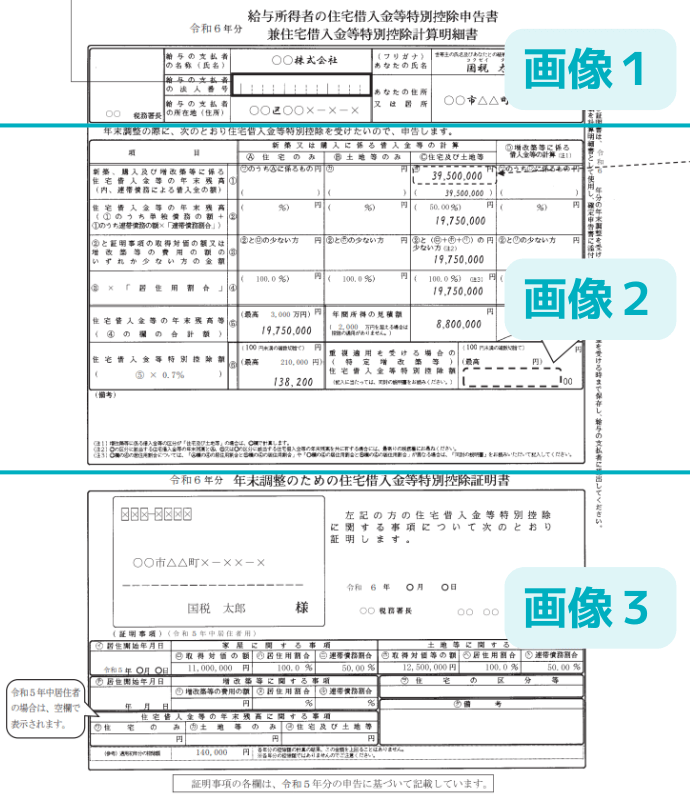 控除申告書全体