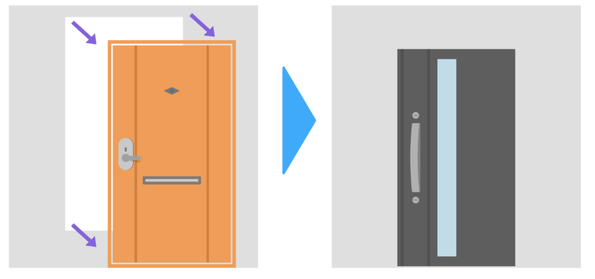 ドア交換（はつり工法）