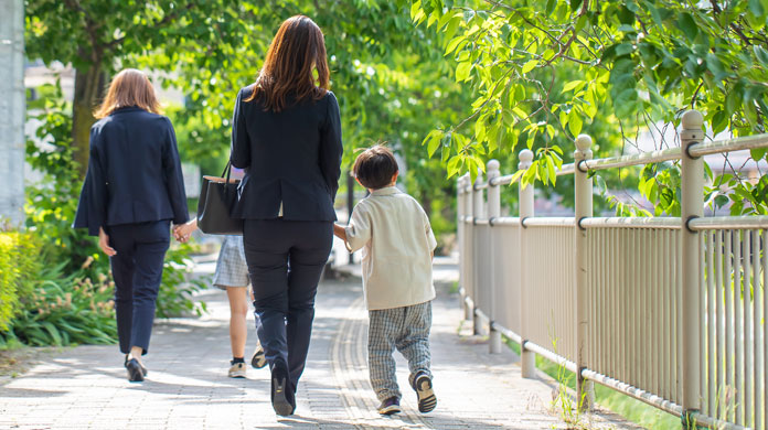 園が通勤経路にないから、遠回りになり時間がかかる！